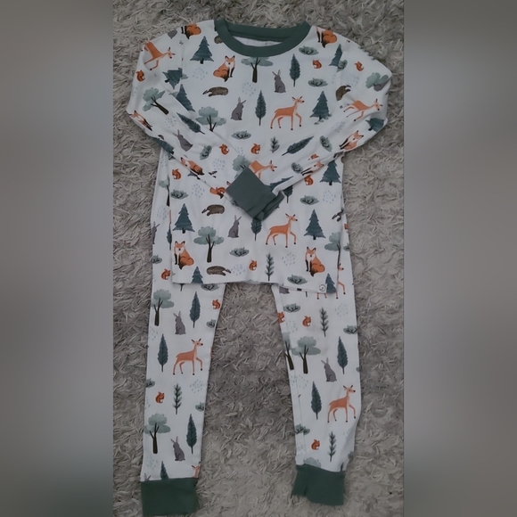 Little Planet Other - Kids Forest Print Pajamas